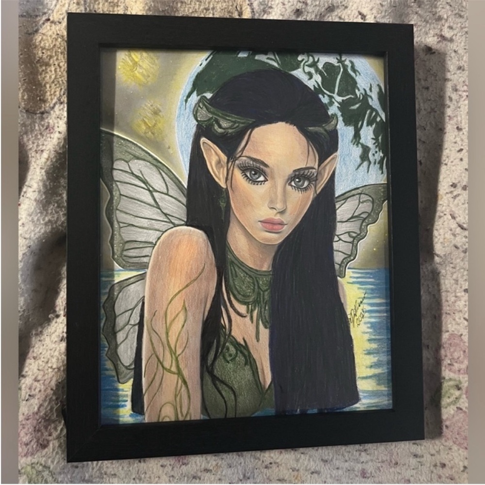Framed Fairy Drawing